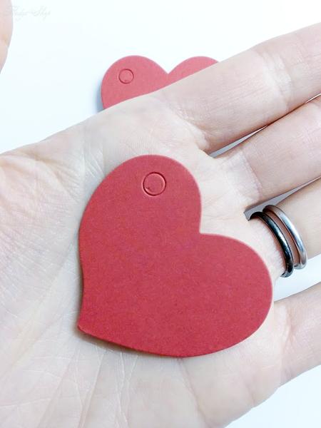 10 Geschenkanhänger Herz